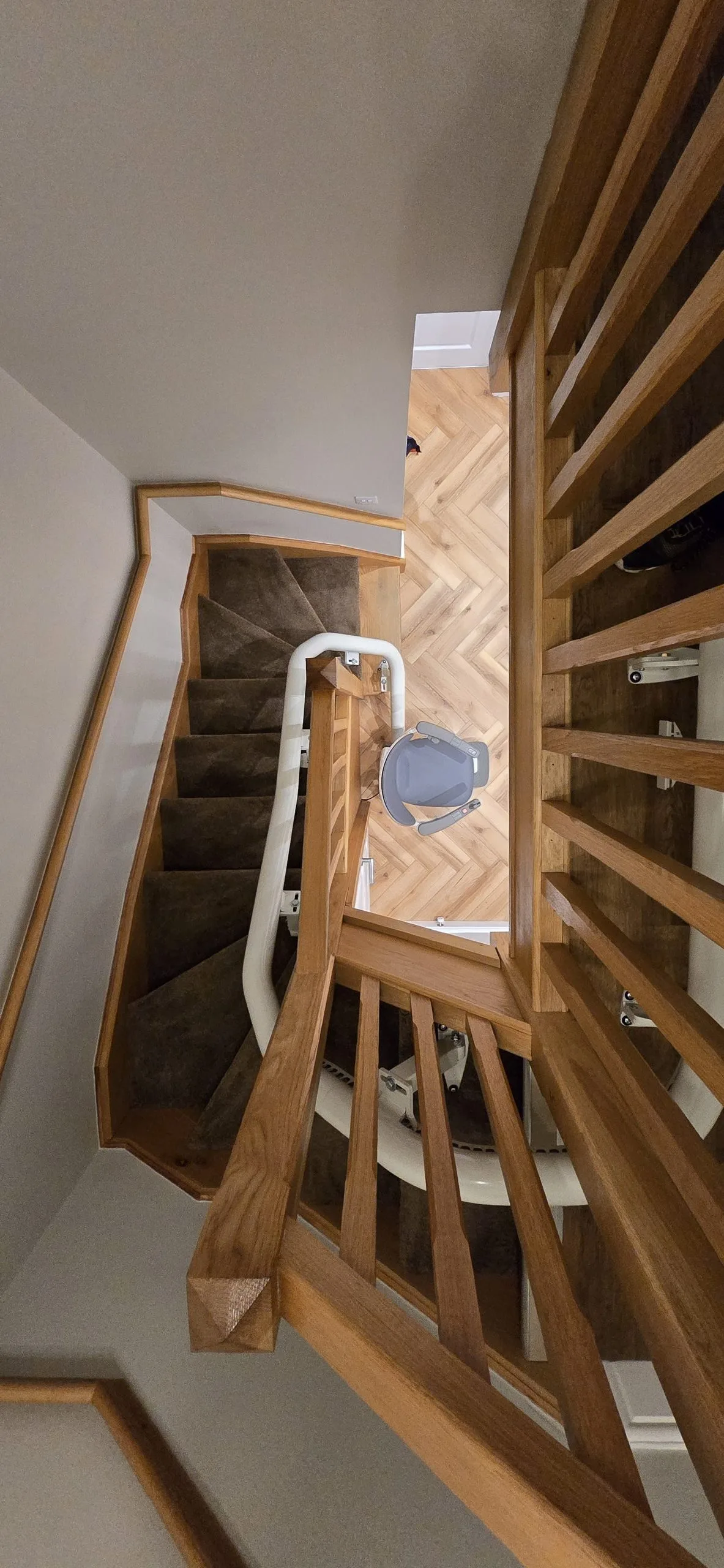 Flow X stairlift fitted by our team for a customer near Cardiff